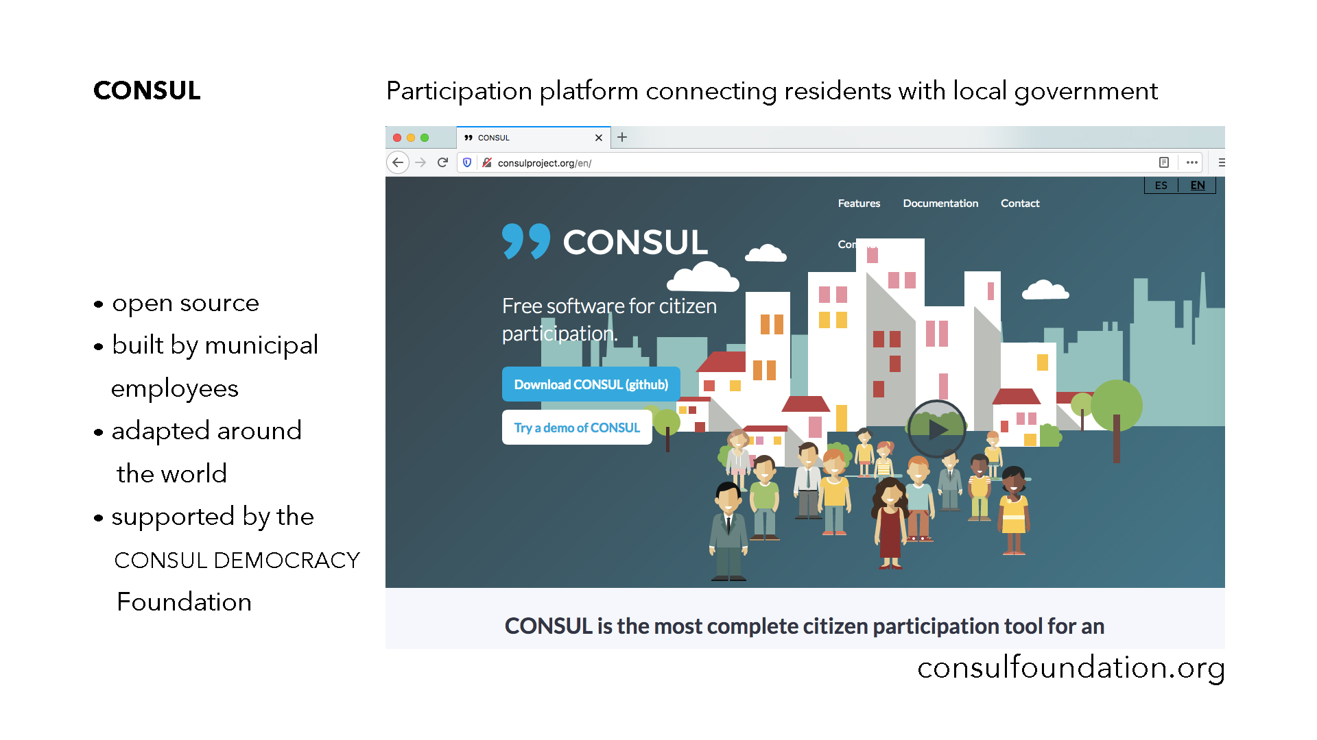 Consul project dot org website