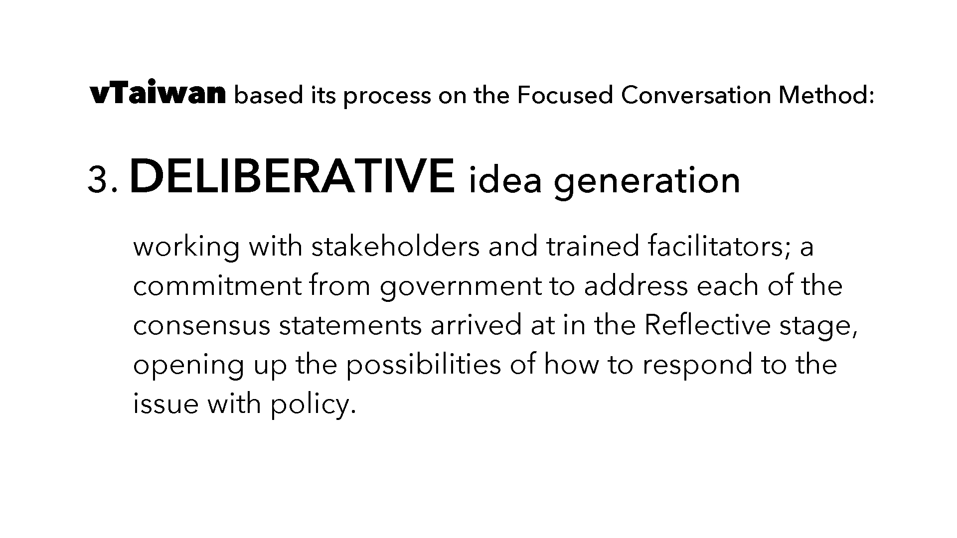 Deliberative idea generation
