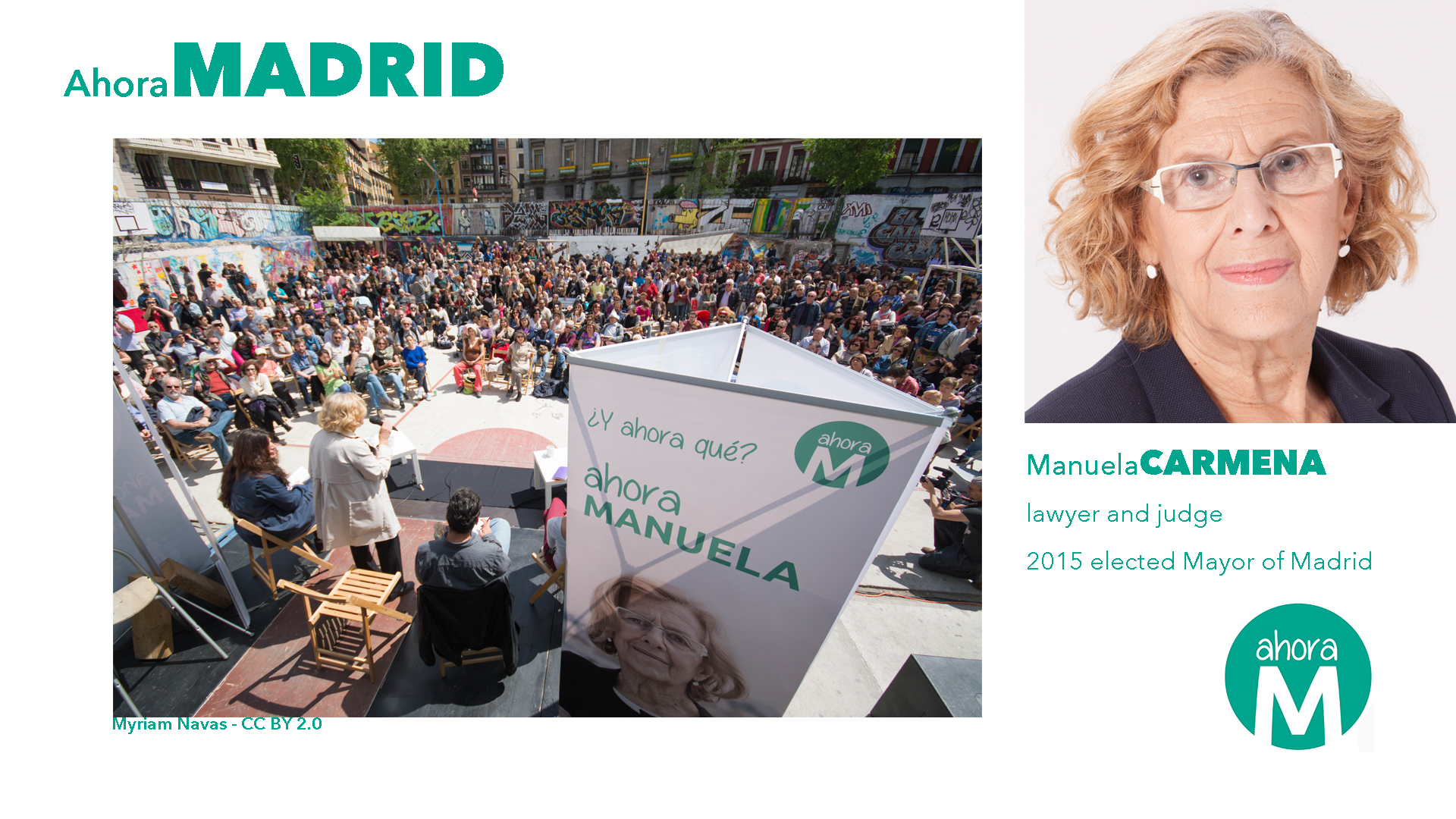 Ahora Madrid and Manuela Carmena