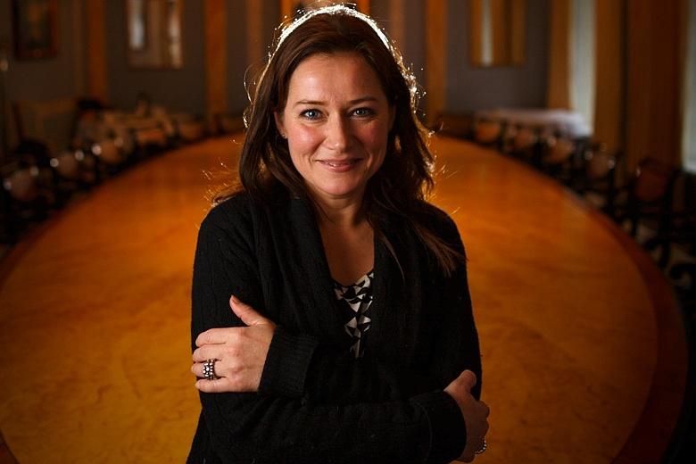 The actress Sidse Babett Knudsen who stars in Borgen.